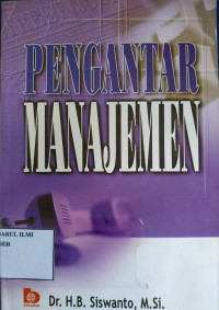 Image of Pengantar Manajemen