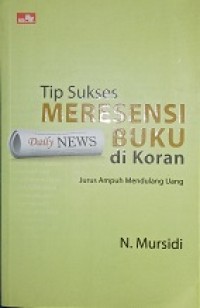 Image of Tip sukses meresensi buku di koran