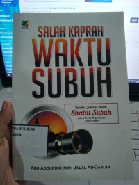 Image of salah kaprah waktu subuh