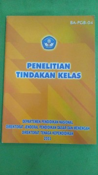 Image of PENELITIAN TINDAKAN KELAS