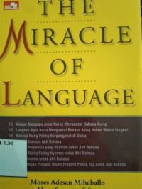 Image of The Miracle of language