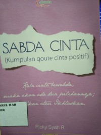 Image of Sabda cinta