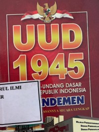 Image of UUD 1495 Amandemen