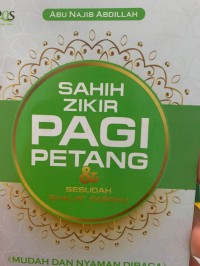 Image of Sahih zikir pagi petang