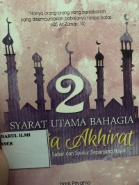 Image of 2 syarat utama bahagia dunia akhirat