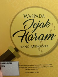 Image of Waspada jejak haram yang mengintai